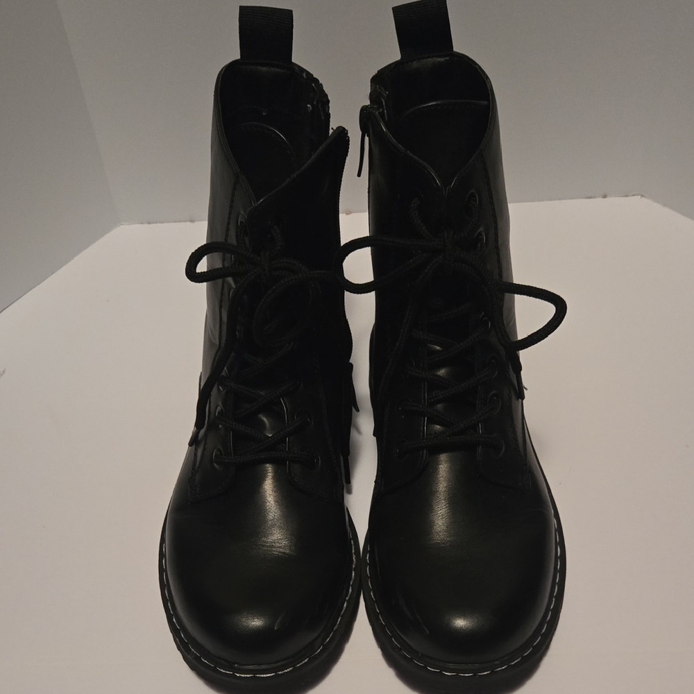 Torrid Black Combat Lace-Up Boots